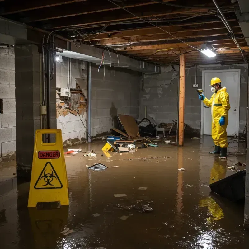 Flooded Basement Electrical Hazard in Metairie Terrace, LA Property